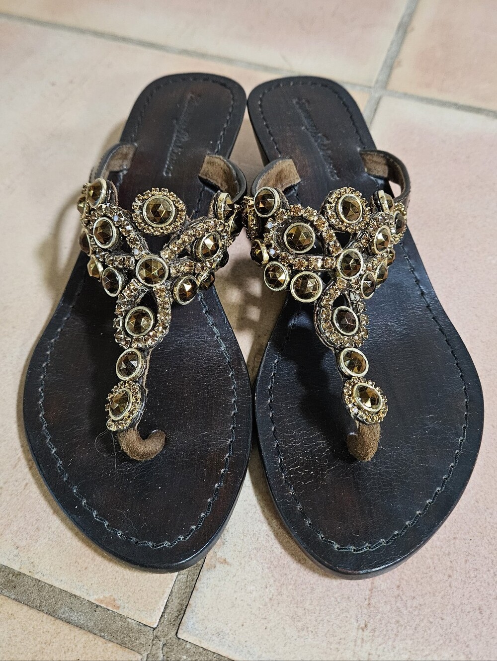 Tommy Bahama Jeweled Wedge Sandals